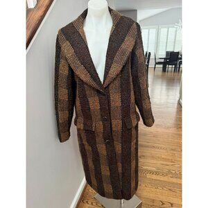 Anna Sui Plaid Coat Size 4